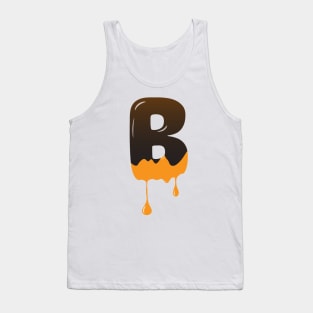 Chocolate Alphabet Letter B Tank Top